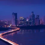 Prostitution in Panama: A Legal and Cultural Perspective 3 Panama City Night Skyline View Of Traffic Cars On Highway — Photo