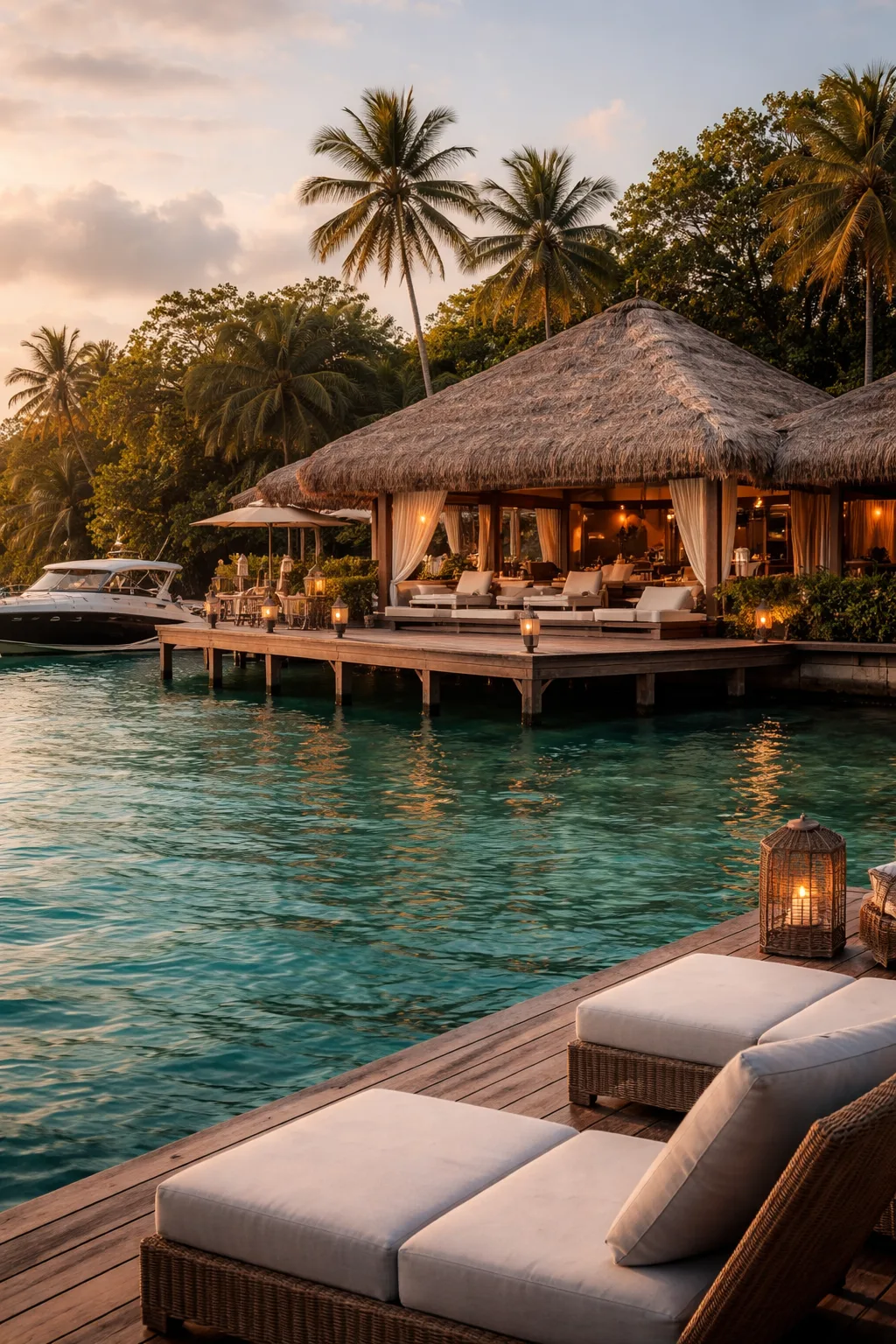 Private jet travel destination in Bocas del Toro Panama with luxury waterfront villa and tropical setting