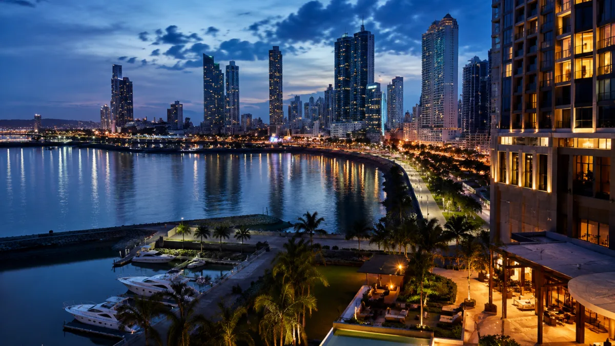 Adult Entertainment in Central America: What You Should Know 2026 6 Editorial evening skyline representing nightlife and adult entertainment trends in Central America